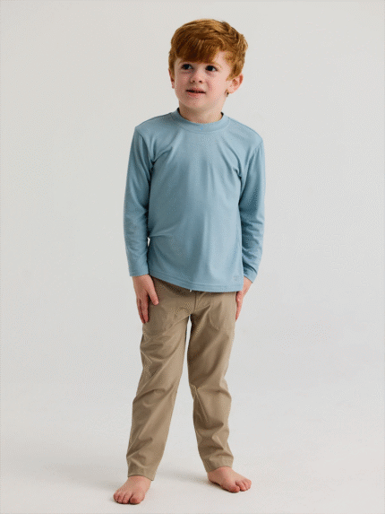Toddler Bamboo Shade Long Sleeve - Ocean Mist