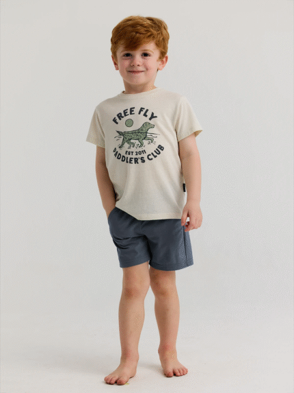 Toddler Breeze Short - Storm Cloud