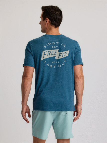 First & Last Tee - Heather Legion Blue