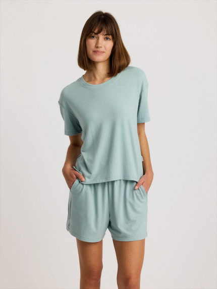Women's Bamboo Flex Sunday Tee - Ocean Mist