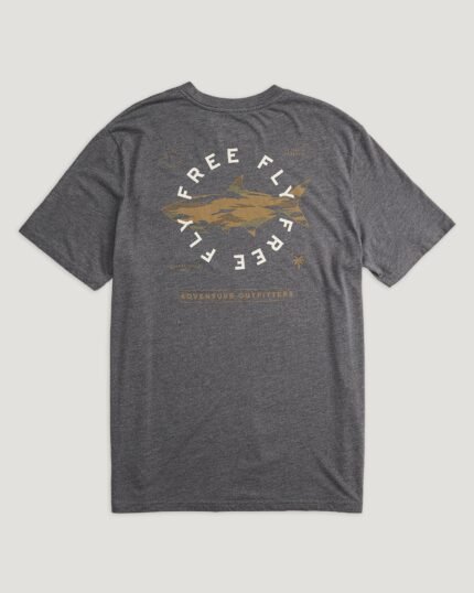 Camo Tarpon Pocket Tee - Heather Black Sand