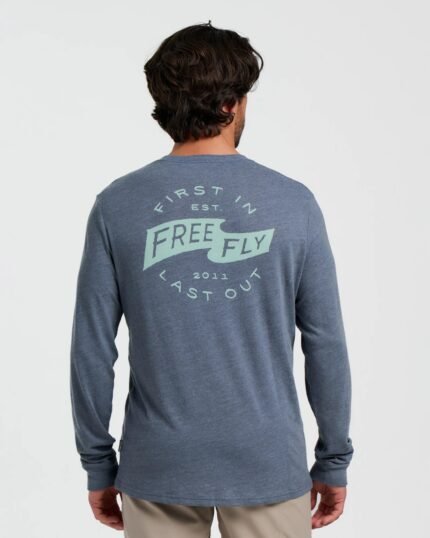 First and Last Long Sleeve - Heather Storm Cloud