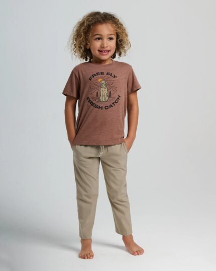 Toddler Fresh Catch Tee - Heather Nutmeg