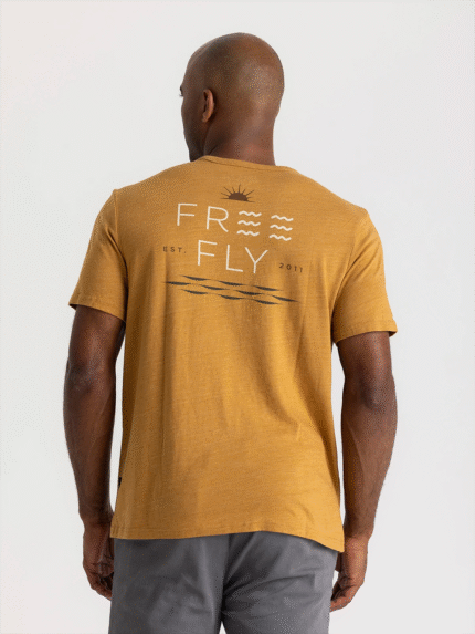 Salt & Sun Pocket Tee - Heather Ochre