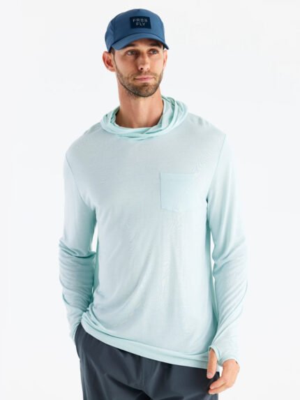 Men's Bamboo Lightweight Hoodie - Glacier