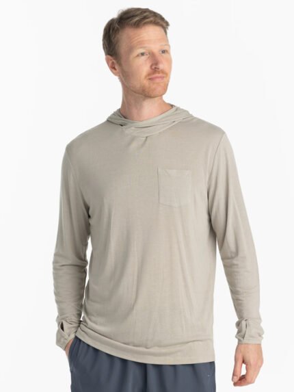 Men's Bamboo Lightweight Hoodie - Sandstone