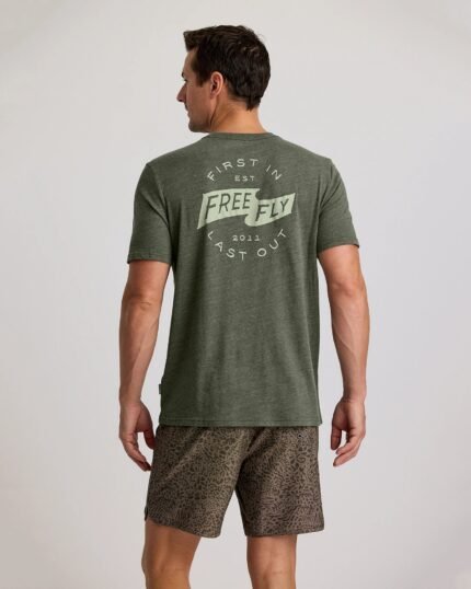 First & Last Tee - Heather Dark Forest