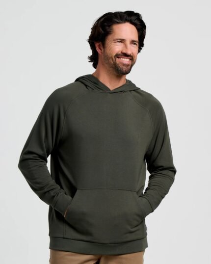 Men's Bamboo Lightweight Fleece Hoodie - Dark Forest