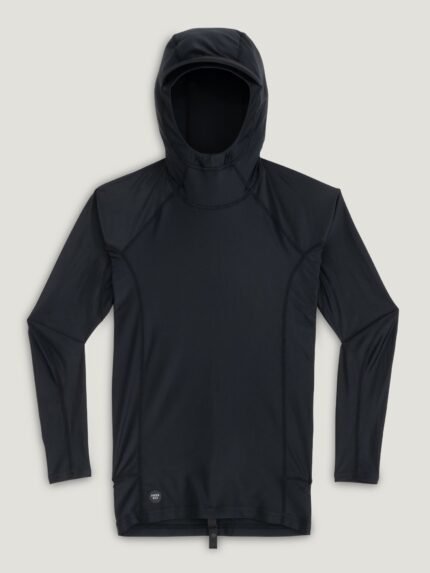 Men's Pinnacle Hooded Rash Guard - Black