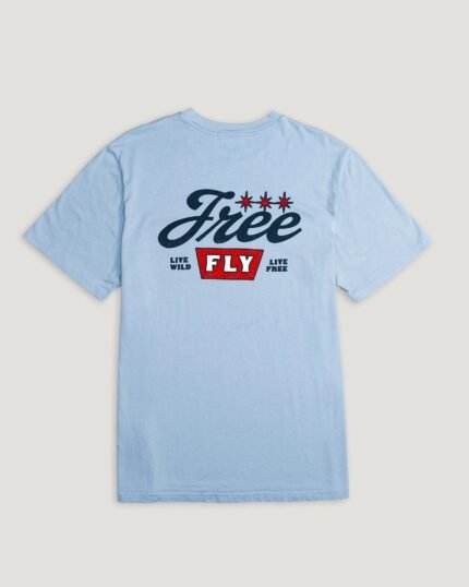 Throwback Americana Pocket Tee - Sky Blue