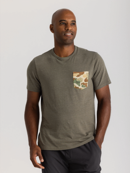 Vintage Camo Pocket Tee - Heather Fatigue