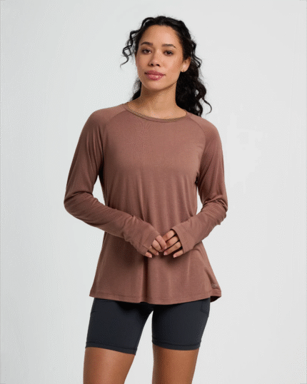 Women's Bamboo Lightweight Long Sleeve II - Nutmeg