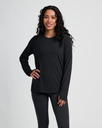 Women's Bamboo Shade Long Sleeve II - Black